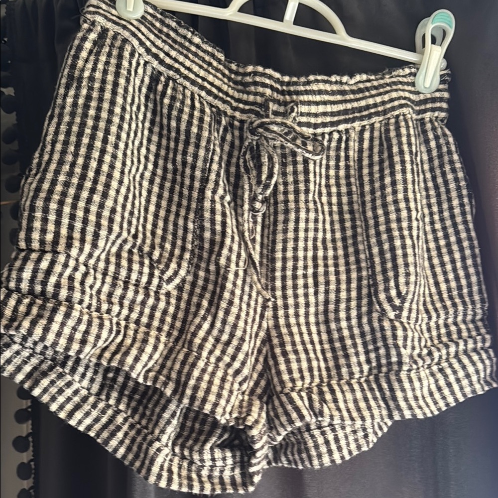 UO gingham mini cotton short